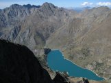 Via Normale Pizzo Recastello - Dalla vetta verso il Lago Barbellino, Redorta e Coca