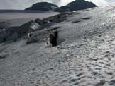 Via Normale Punta Finale - Risalendo il ghiacciaio