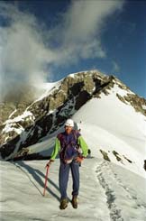 Via Normale Ortles - Coston di Dentro - Sul nevaio sopra lo Spuntone di Sopra