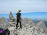 Via Normale Cima d'Arade - In cima, verso Cridola e Monfalcon di Forni