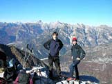 Via Normale Monte Fratte - Sulla cima verso Duranno e Cima Preti
