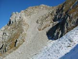 Via Normale Monte Feltraio - Il ghiaione di salita