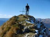 Via Normale Cima delle Regade - Sulla cima