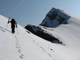 Via Normale Cima Bacchetta - Lungo la cresta verso la cima