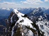 Via Normale Monte Crostis - In cresta, presso la vetta