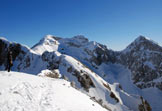 Via Normale Cima delle Vacche - Sulla cima, verso Monte Laste, Cavallo, Palantina