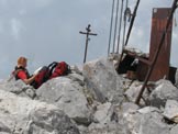 Via Normale Pizzo Camino Camuno da SW - Sulla cima