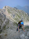 Via Normale Sasso dei Carbonari - Lungo la Cresta del Sasso dei Carbonari