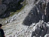 Via Normale Monte Ajarnola - Salita lungo il canalone