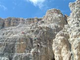 Via Normale Monte Paterno - La ferrata sull´ultimo ostacolo prima della cima