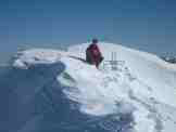 Via Normale Monte Coglians - Io a fianco della piccola croce di vetta