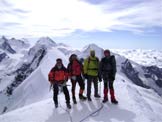 Via Normale Breithorn W/C (da E) - Sulla vetta