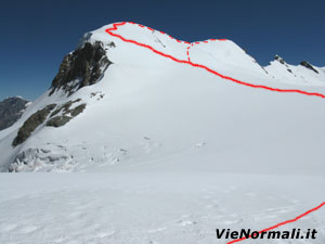 Via Normale Breithorn W (da W)