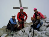 Via Normale Cima Ovest di Lavaredo - In vetta con Angelo e Piergiorgio