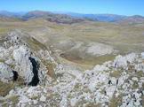 Via Normale Serra le Gravare -  Il Lago Pantaniello, 1818 m, visto dalla Serra le Gravare