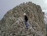 Via Normale Cima Cadin di Misurina - Sulla cresta sommitale