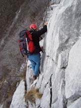 Via Normale Monte Pizzocolo - Cresta SE - Passaggio in cresta