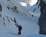 Via Normale Resegone - Canalone Comera - Verso l'uscita dal canalone Comera