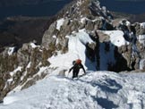 Via Normale Grigna Meridionale - Canalone Caimi - Cresta prima della cima