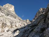 Via Normale Monte Pelmo - Uscita dalla cengia di Ball