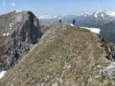 Via Normale Cima delle Casse Larghe - Vista del Cimon della Bagozza