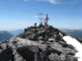 Via Normale Cornone di Blumone - Sulla cima