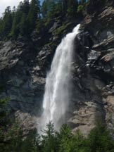 Via Normale Poncione di Braga - La cascata della Froda che si incontra salendo alla Capanna Poncione di Braga