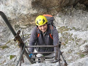 Sulla ferrata Castiglioni in Brenta