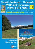 Libro montagna Carta Monti Marsicani Mainarde Meta