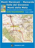 Carta Monti Marsicani, Monti della Meta, Valle del Giovenco, Mainarde