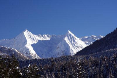 Cime di montagne ignote presso il Passo dell'Aprica