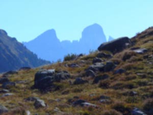 Cima di Bragarolo - Limponente sagoma della Pala di San Martino