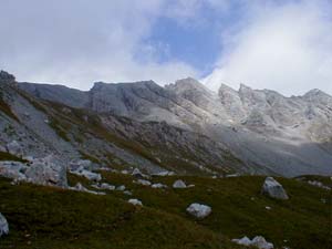 Salendo verso la cresta