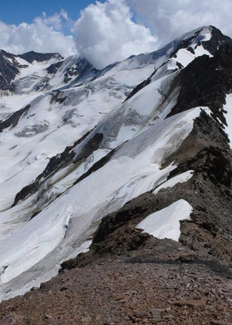 Traversata delle 13 cime - Discesa dalla cresta di Punta Pedranzini