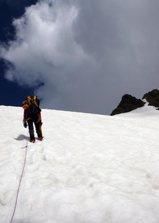 Traversata delle 13 cime - Rampa verso il San Matteo