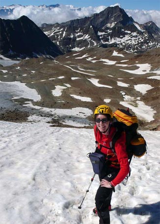 Traversata delle 13 cime - Sul ghiacciaio di Punta Pedranzini