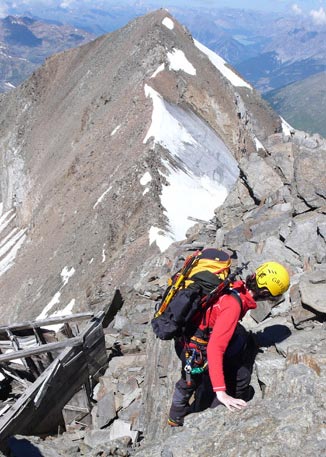 Traversata delle 13 cime - La cresta di Punta Pedranzini