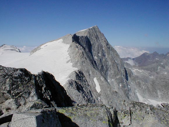 Monte Adamello - La cima dell'Adamello dal Passo degli Italiani