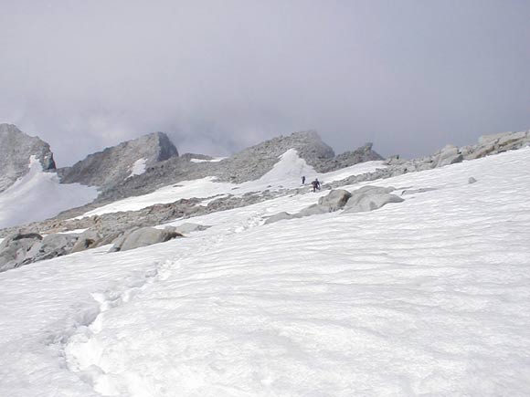 Monte Adamello - Tratto iniziale della cresta ovest dal Passo di Salarno