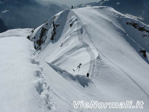 Monte Aralalta - Sella fra il secondo e il terzo dosso