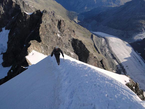 Piz Bernina - Lungo la cresta