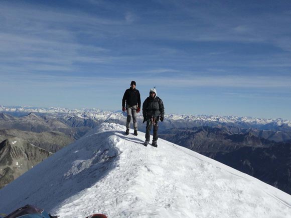Biancograt Pizzo Bernina - Sulla vetta del Pizzo Bianco (q. 3995 m)