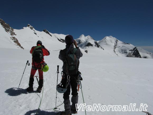 Breithorn W (da W) - Pausa al Colle dei Breithorn