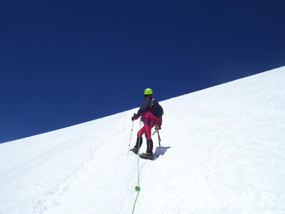 breithorn - Verso la cresta finale del Breithorn Ovest