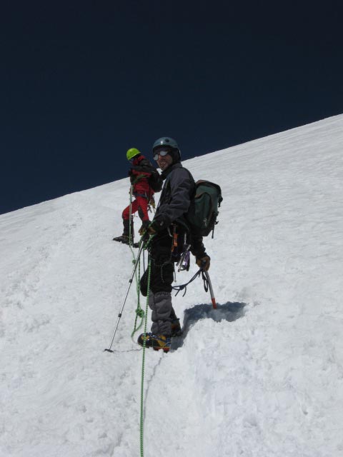 Breithorn Ovest - Lungo la via di salita al Breithorn Ovest