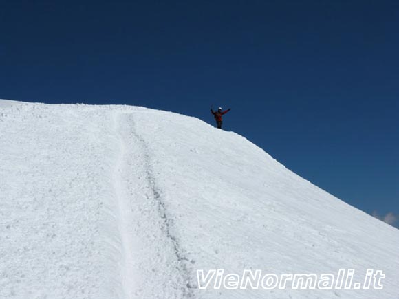 Breithorn W (da W) - In cima al Breithorn Ovest