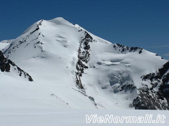 Breithorn Ovest - La parete ovest del Castore