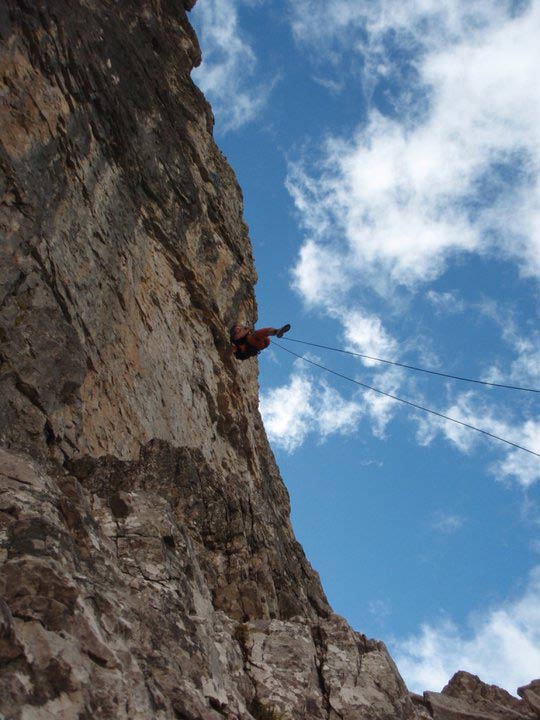 Campanile di Val Montanaia - Discesa a corda doppia