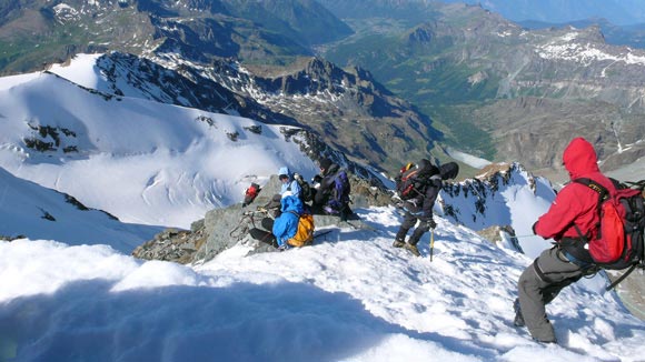 Castore - Alpinisti in Vetta