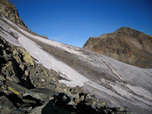 Chïealphorn - Al termine del ghiacciaio